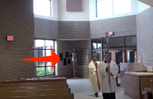 Blasphemous Crucifix At Oklahoma Novus Ordo Parish Novus Ordo Watch